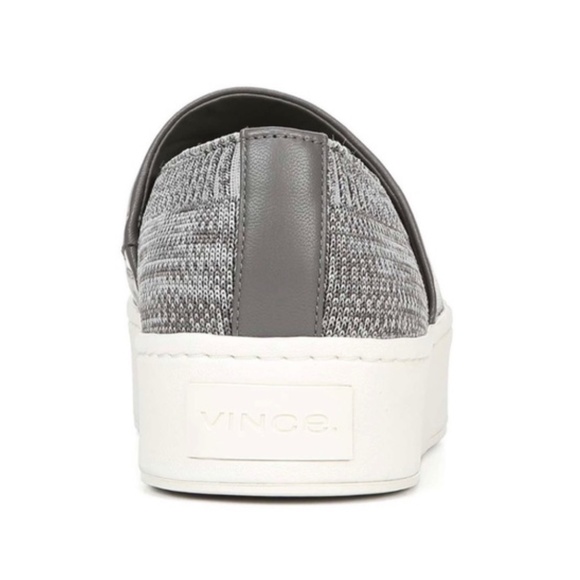 NIB $225 Vince Ward Knit Slip-On Platform Sneaker in Grey - size 6.5! - Picture 7 of 8